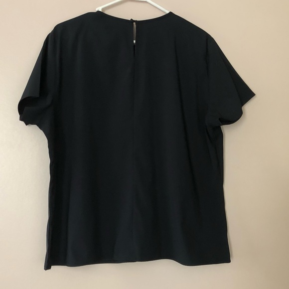 ICO Uniforms Top Blouse size XL  Trim Front Decor Workwear Classic Career - Picture 3 of 11